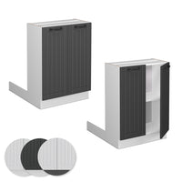 Vicco Isola cucina Antracite casa di campagna 60 cm senza piano di lavoro