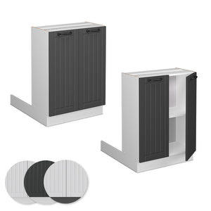 Vicco Isola cucina Antracite casa di campagna 60 cm senza piano di lavoro