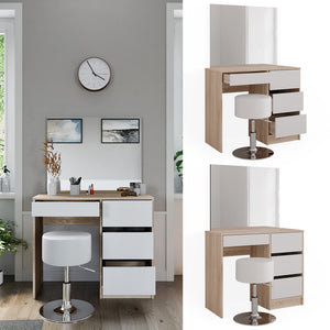 Vicco Tavolo da toeletta Sonoma 40 cm con sgabello