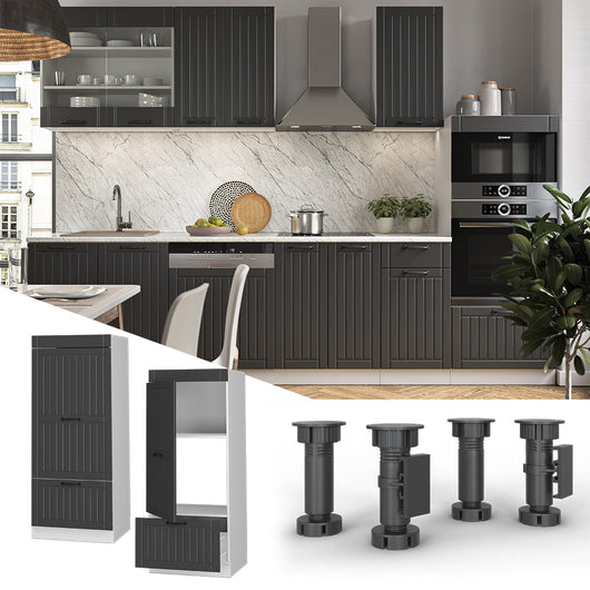 Vicco Set mobili bagno Antracite casa di campagna 60 cm