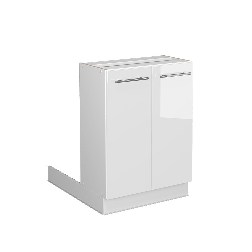 Vicco Isola cucina Bianco lucido 60 cm senza piano di lavoro