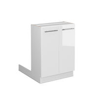 Vicco Isola cucina Bianco lucido 60 cm senza piano di lavoro