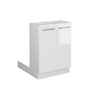 Vicco Isola cucina Bianco lucido 60 cm senza piano di lavoro