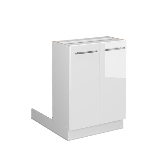 Vicco Isola cucina Bianco lucido 60 cm senza piano di lavoro