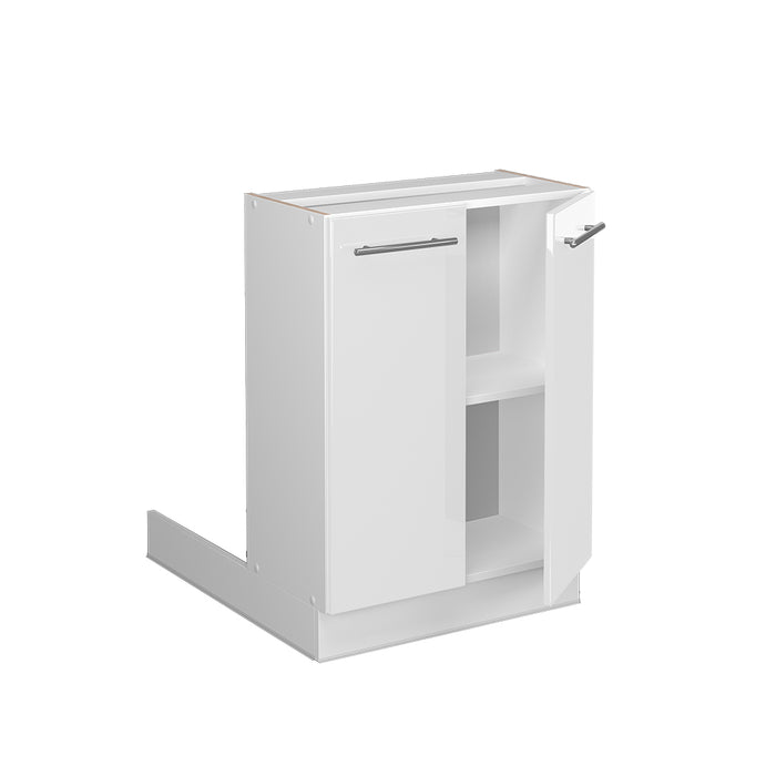 Vicco Isola cucina Bianco lucido 60 cm senza piano di lavoro