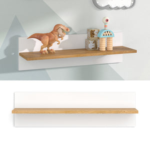Vitalispa Scaffale a muro per bambini Bianco 70 x 20 cm