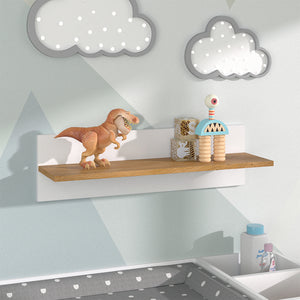 Vitalispa Scaffale a muro per bambini Bianco 70 x 20 cm