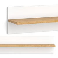 Vitalispa Scaffale a muro per bambini Bianco 70 x 20 cm