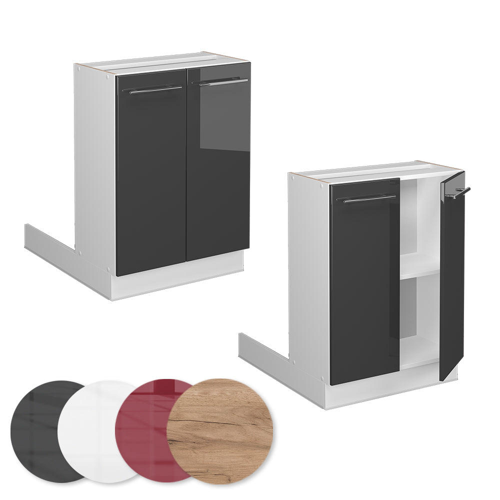 Vicco Isola cucina Antracite lucido 60 cm senza piano di lavoro