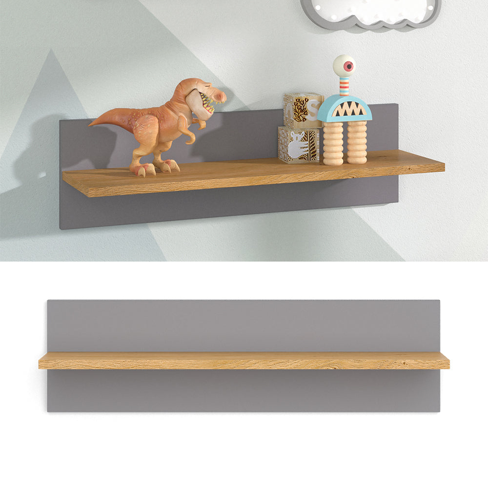 Vitalispa Scaffale a muro per bambini Grigio 70 x 20 cm