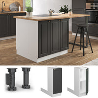 Vicco Isola cucina Landhaus antrazit-oro 30 cm senza piano di lavoro