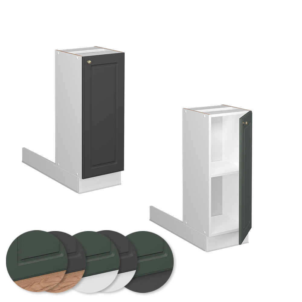 Vicco Isola cucina Landhaus antrazit-oro 30 cm senza piano di lavoro