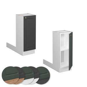 Vicco Isola cucina Landhaus antrazit-oro 30 cm senza piano di lavoro