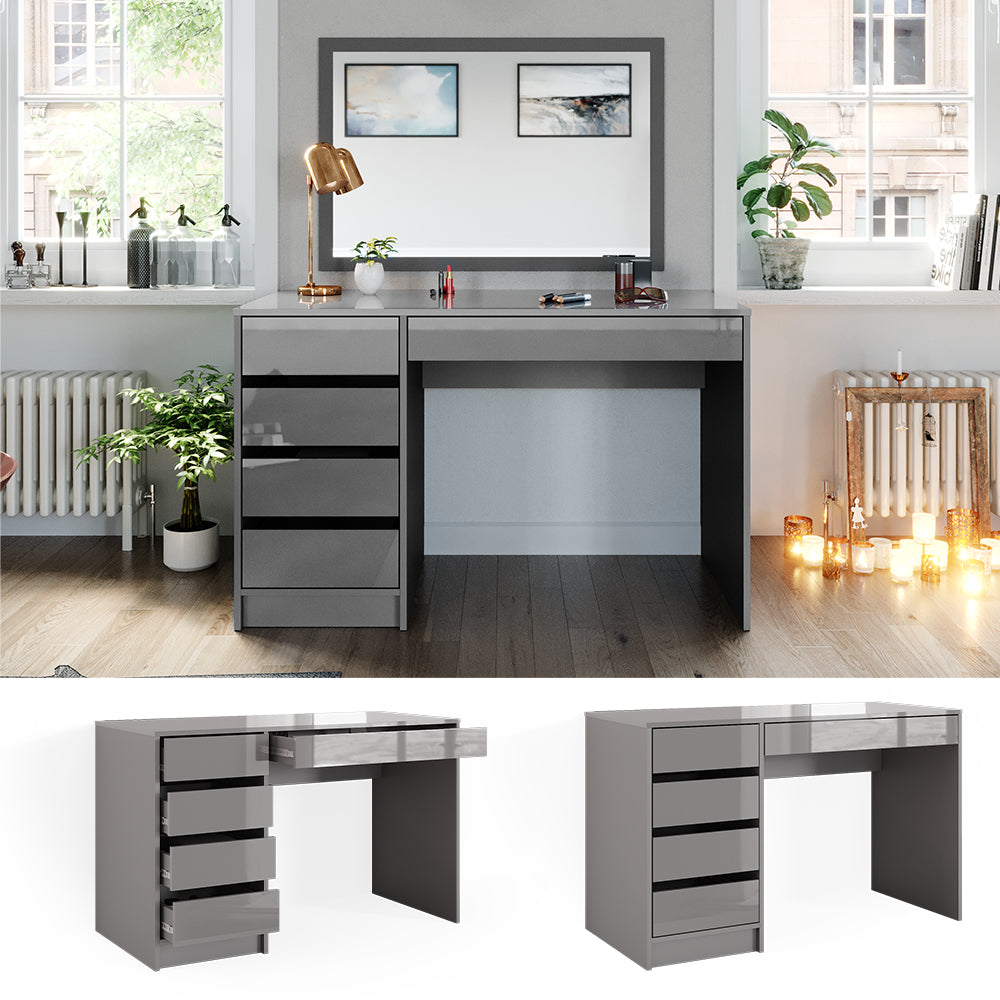 Vicco Tavolo da toeletta Grigio 55 cm Senza specchio