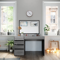 Vicco Tavolo da toeletta Grigio 55 cm Senza specchio