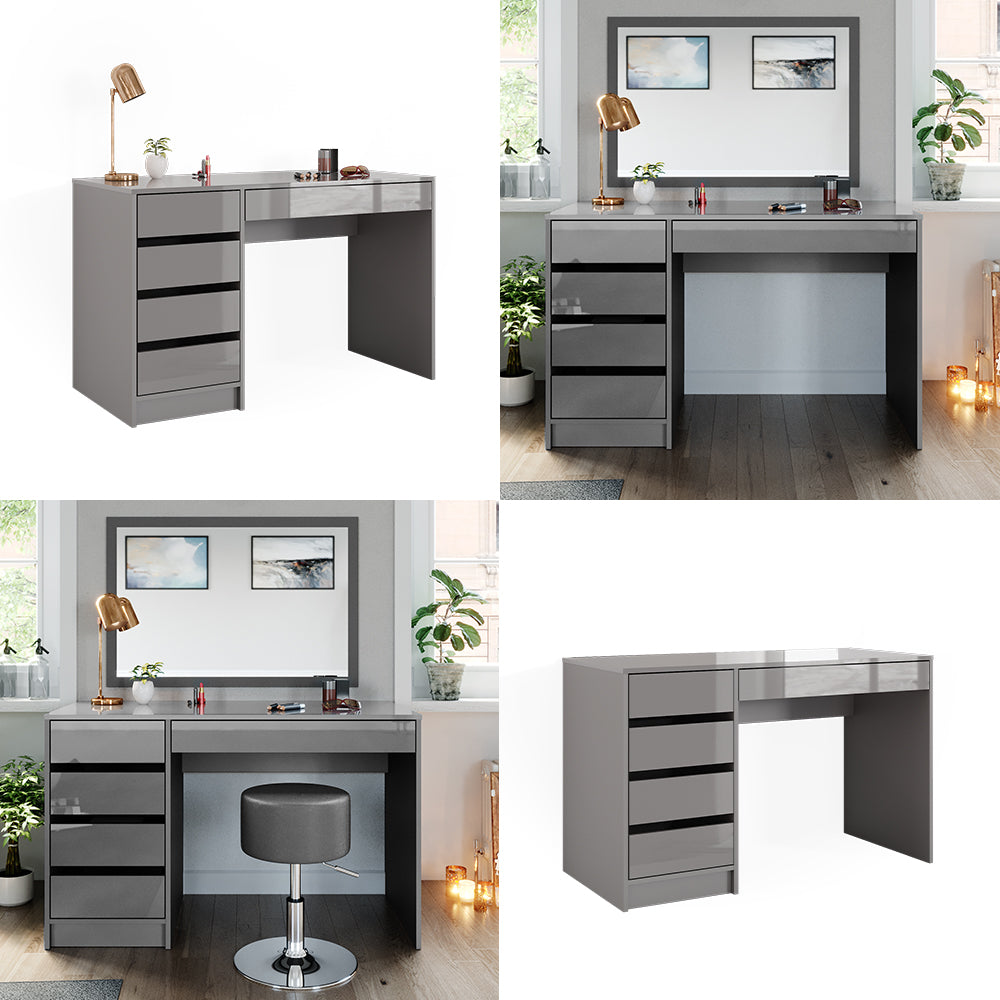 Vicco Tavolo da toeletta Grigio 55 cm Senza specchio