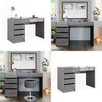 Vicco Tavolo da toeletta Grigio 55 cm Senza specchio