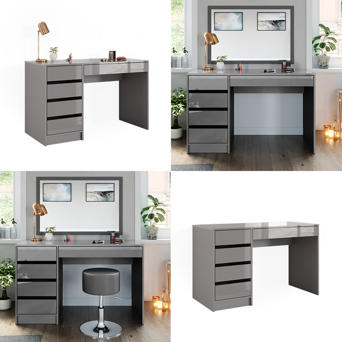 Vicco Tavolo da toeletta Grigio 55 cm Senza specchio