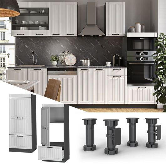 Vicco Set mobili bagno Bianco casa di campagna 60 cm