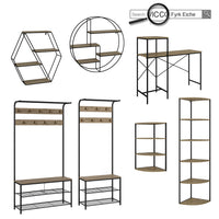 Vicco Libreria da parete Rovere 51 x 52 cm Forma angolare