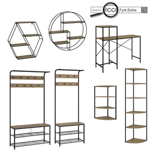 Vicco Libreria da parete Rovere 51 x 52 cm Forma angolare