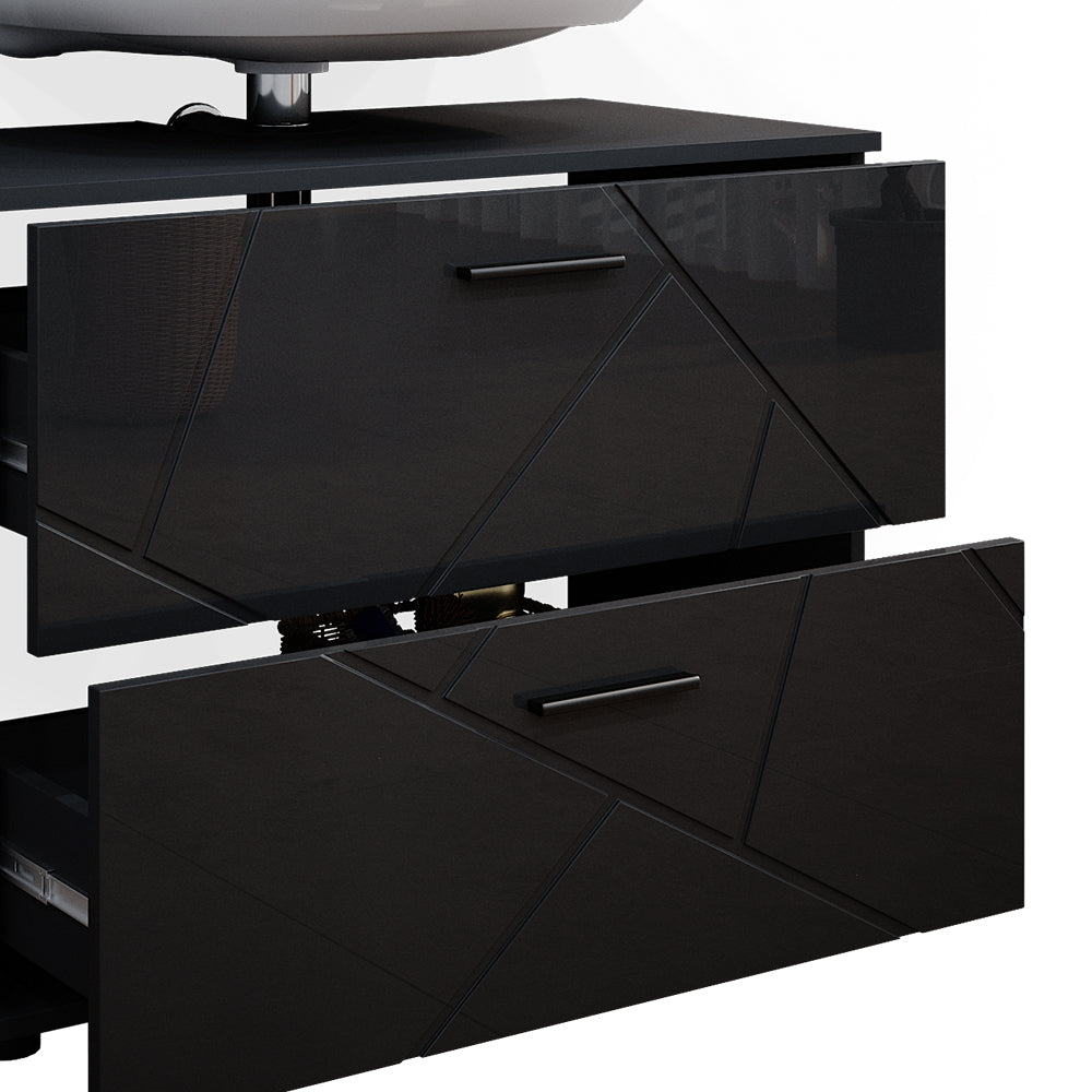 Vicco Mobile sottolavabo per bagno Antracite lucido 80 x 58.6 cm