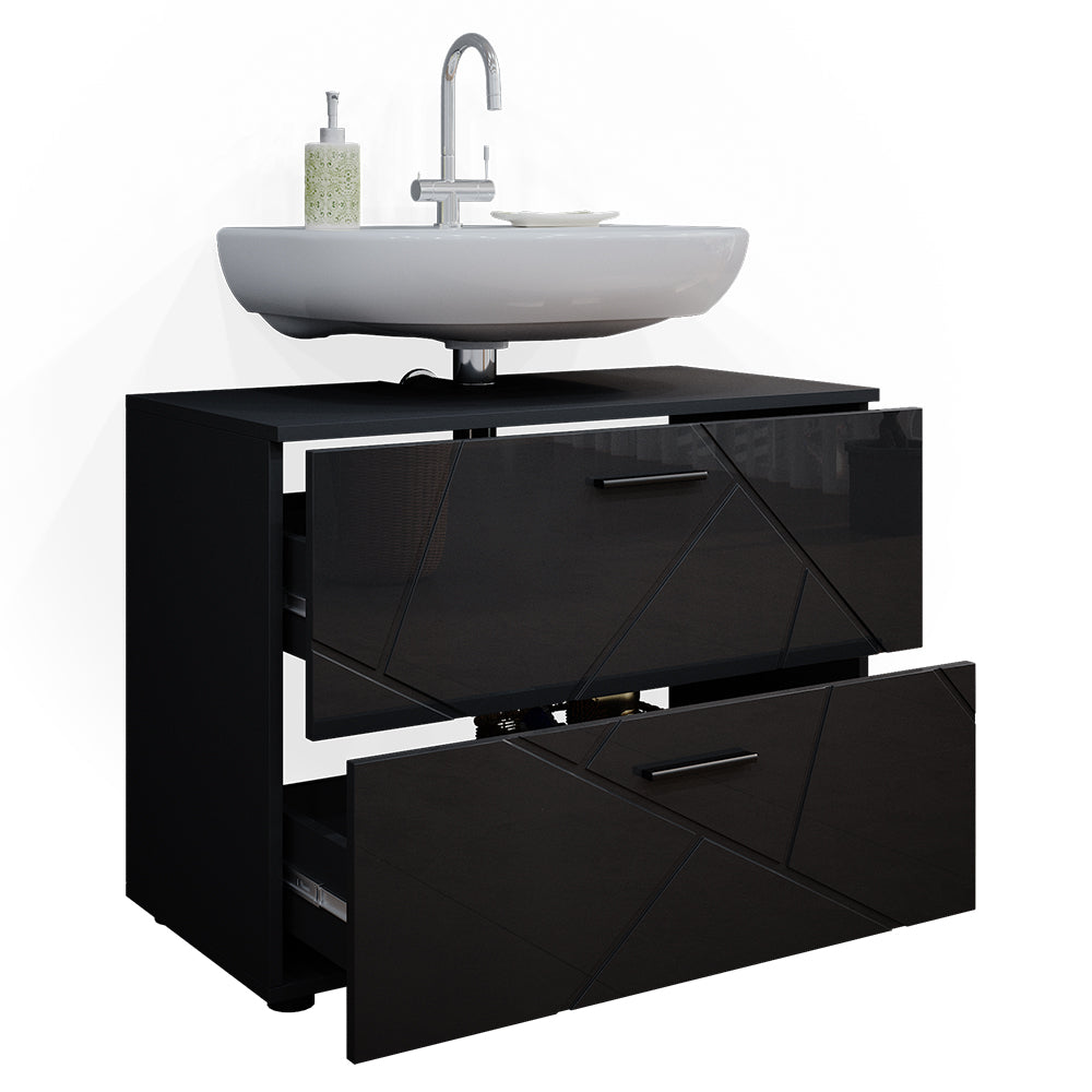 Vicco Mobile sottolavabo per bagno Antracite lucido 80 x 58.6 cm
