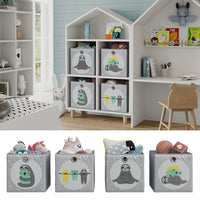 Vicco Scatola pieghevole Grigio 30 x 30 cm (motivo del bradipo)