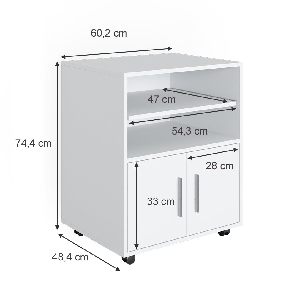 Vicco Contenitore per rotoli Bianco 48.4 x 60.2 cm