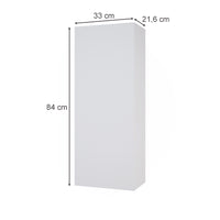 Vicco Mobile bagno Bianco 33 x 84 cm con 2 ripiani