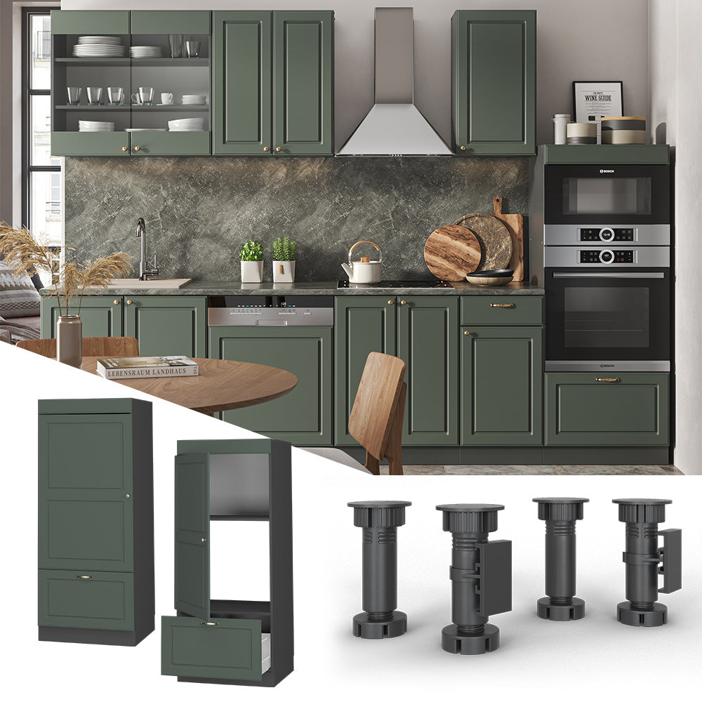 Vicco Set mobili bagno Verde-oro Country House 60 cm