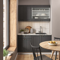 Vicco Cucina completa Antracite-Oro/Bianco 140 cm , PL Antracite