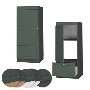 Vicco Set mobili bagno Verde-oro Country House 60 cm