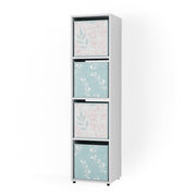 Vicco Scaffale Bianco 142.5 x 36.2 cm con 2 scatole pieghevoli opt.2