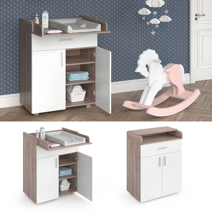 Vicco Fasciatoio Bianco/Sonoma 75 x 100 cm