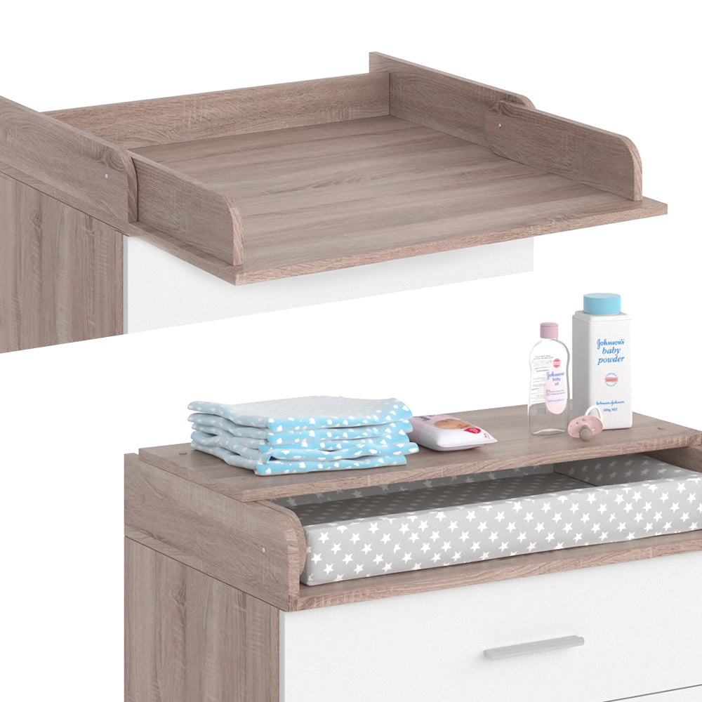 Vicco Fasciatoio Bianco/Sonoma 75 x 100 cm