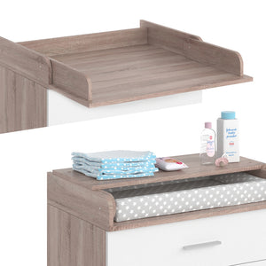 Vicco Fasciatoio Bianco/Sonoma 75 x 100 cm