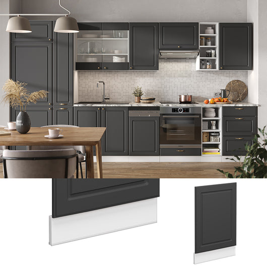 Vicco Pannello frontale Antracite-oro 45 cm senza piano di lavoro