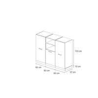 Vicco Cucine componibili piccole Nero lucido/antracite 180 cm senza piano di lavoro