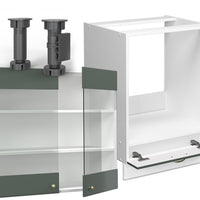 Vicco Cucina angolare completa Verde-oro Country House/Bianco 160 x 190 cm , PL Rovere