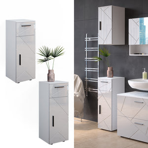 Vicco Mobiletto bagno Bianco lucido 30 x 81 cm