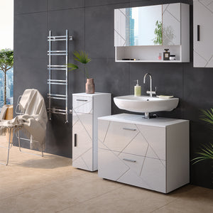 Vicco Mobiletto bagno Bianco lucido 30 x 81 cm