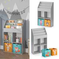 Vicco Libreria bambini Grigio 72 x 114.2 cm con 2 scatole pieghevoli