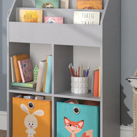 Vicco Libreria bambini Grigio 72 x 114.2 cm con 2 scatole pieghevoli