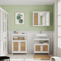 Vicco Set di mobili da bagno Bianco 3 parti