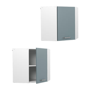 Vicco Pensile universale Grigio-blu 57 cm Pensile ad angolo con anta