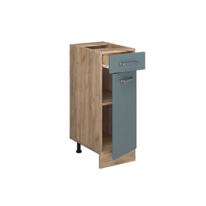 Vicco Mobiletto base per cucina Grigio-blu 30 cm , PL Rovere