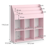 Vicco Libreria bambini rosa 107.2 x 114.2 cm Senza box pieghevole