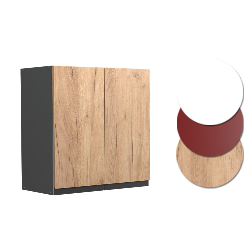 Vicco Pensile da cucina Quercia dorata 60 cm Forma a J