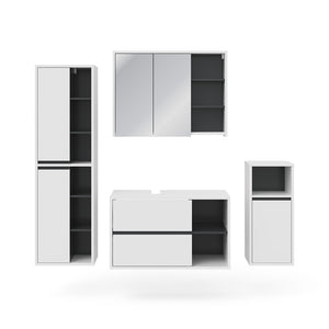 Vicco Set mobili bagno Bianco 4 parti